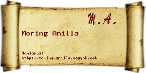 Moring Anilla névjegykártya